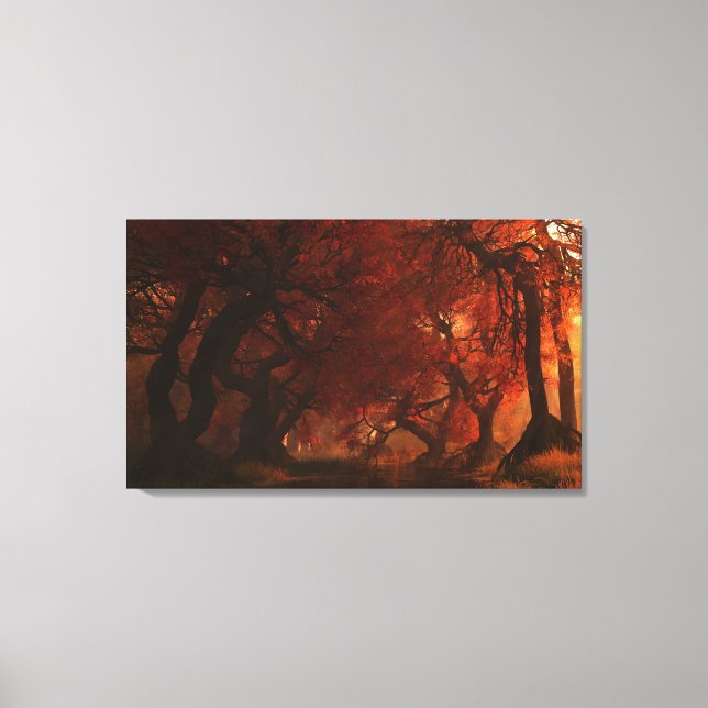 Canopy Creek (Automne) Toile enveloppée (Recto)