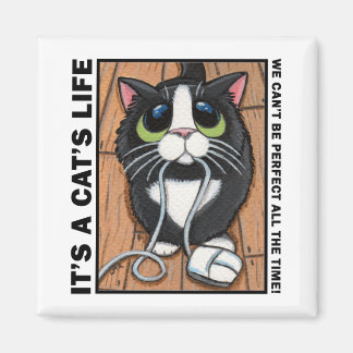 Can't Be Perfect v.01 - It's A Cat's Life Magnet
