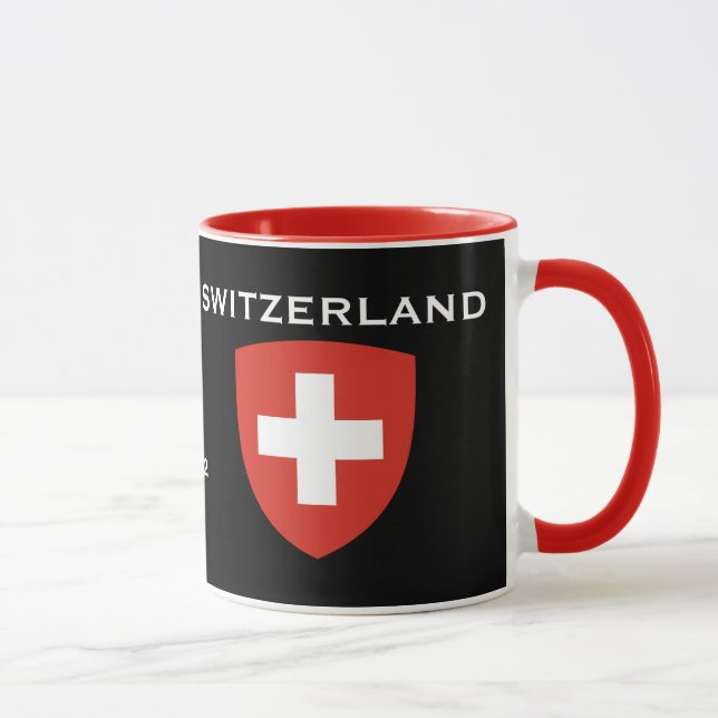 Canton Lucerne Café Mug avec Crest (Droite)