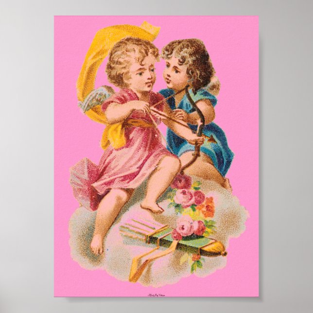 CANVAS IMPRIMER POSTER VICTORIAN ERA CUPID (Devant)