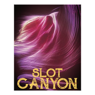 Canyon à fente violette Texte rose ou votre photo