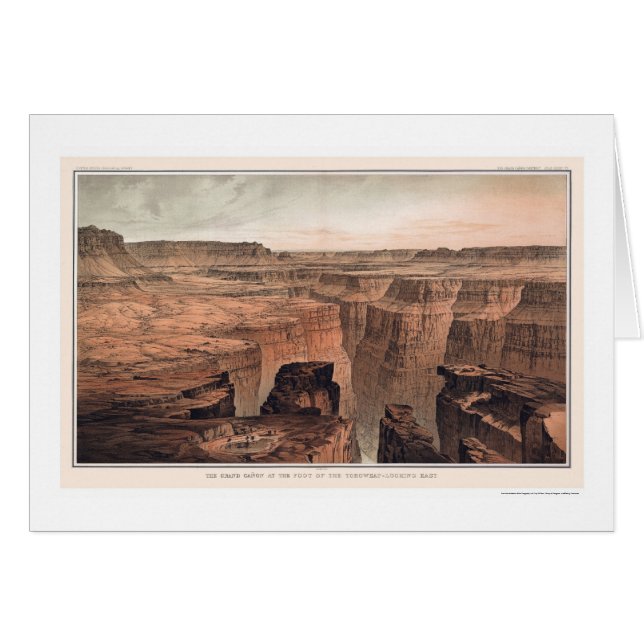 Canyon grand au pied de Toroweap 1882 (Devant horizontal)