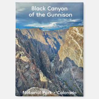 Canyon noir de Gunnison, CO Magnet