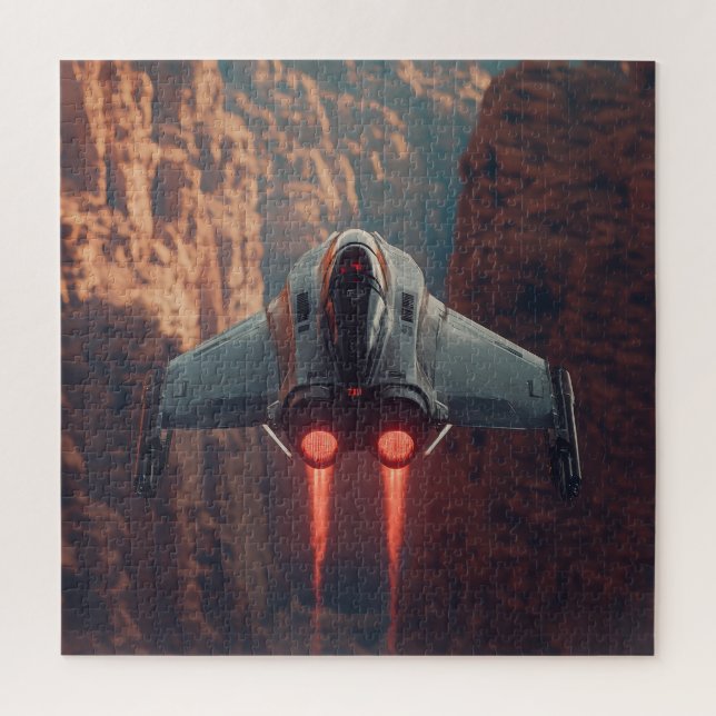 Canyon Run Jet avec Afterburners - Puzzle Sci-Fi (Vertical)