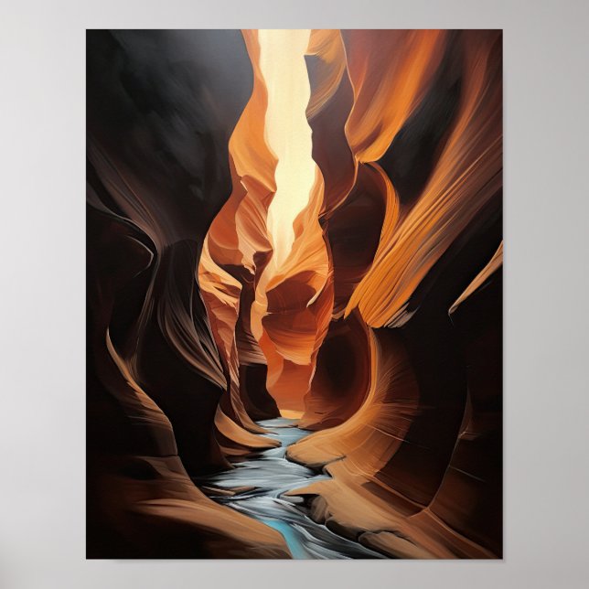 Canyons étroits Utah Impression d'art de paysage A (Devant)