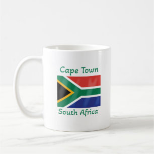 Cap Afrique du Sud Drapeau café Mug