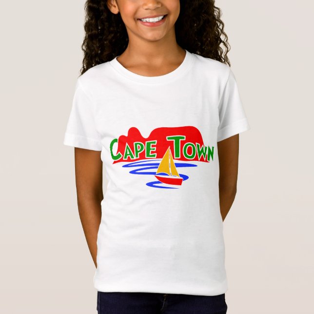 Cap Afrique du Sud T-shirts pour filles ou enfants (Devant)