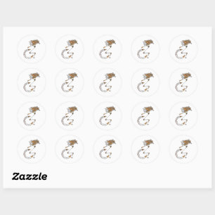 Capabilité Pas Handicap Stickers Round