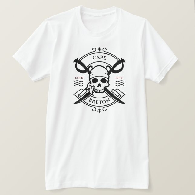 Cape Breton Pirate T-Shirt (Design devant)