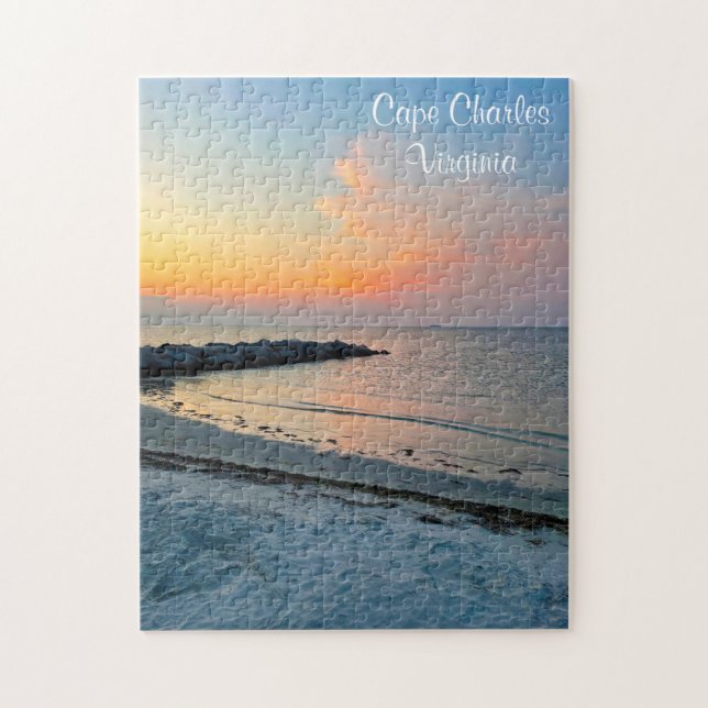 Cape Charles Virginia Sunset Jigsaw Puzzle (Vertical)