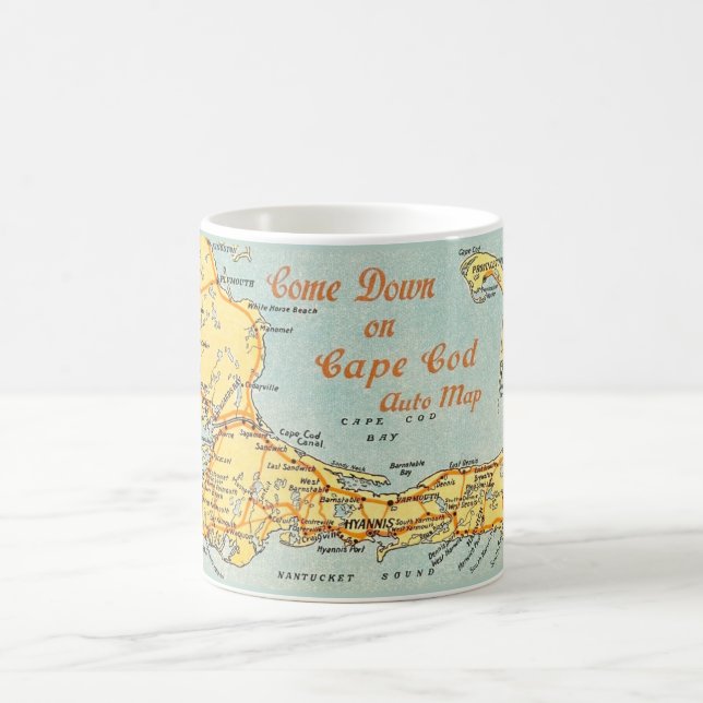 Cape Cod Auto Map Mug (Centre)