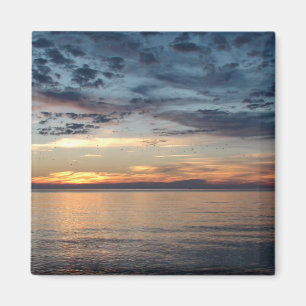 Cape Cod Beach Sunset Photo Magnet