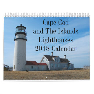 Cape Cod et le calendrier des phares 2018 d'îles