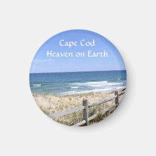 Cape Cod MA Beach Hein On Earth Fridge Magnet