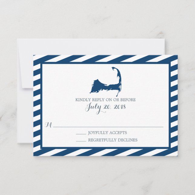 Cape Cod | Mariage RSVP (Devant)