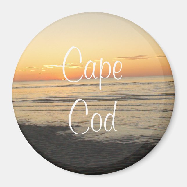 Cape Cod, Massachusetts Sunset souvenir Magnet (Devant)