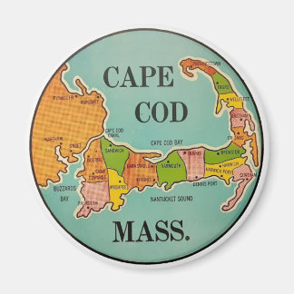 Cape Cod Massachusetts voyage vintage Magnet