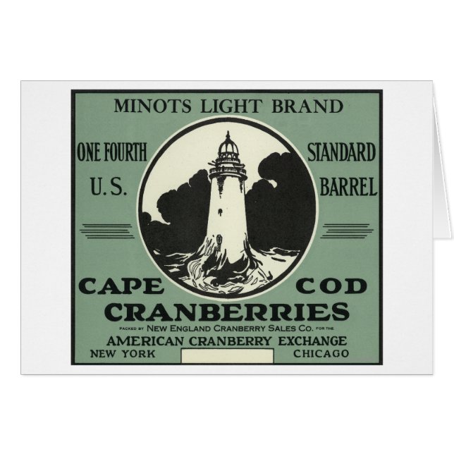 Cape Cod Minots Étiquette de la marque légère Cran (Devant horizontal)
