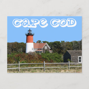 Cape Cod, phare de Nauset, Eastham, carte postale 