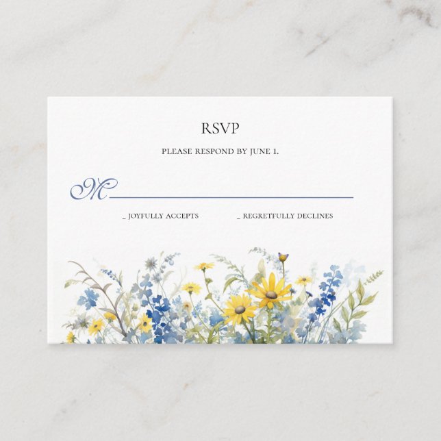 Cape Cod Summer Garden Wedding Carte RSVP (Devant)