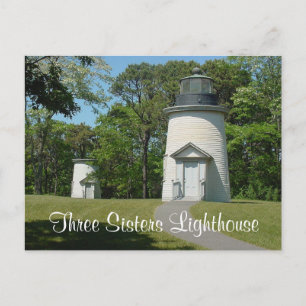 Cape Cod Trois Soeurs Phare, carte postale