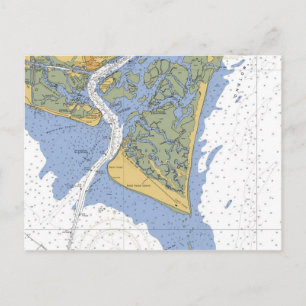 Cape Fear, carte postale CN Nautical Chart