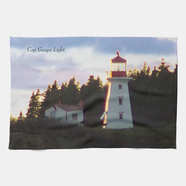 Cape Gaspe Lumineuse serviette de cuisine (Horizontal)