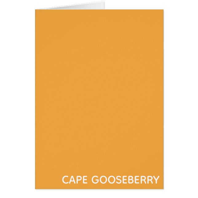 Cape Gooseberry yellow color name (Devant)
