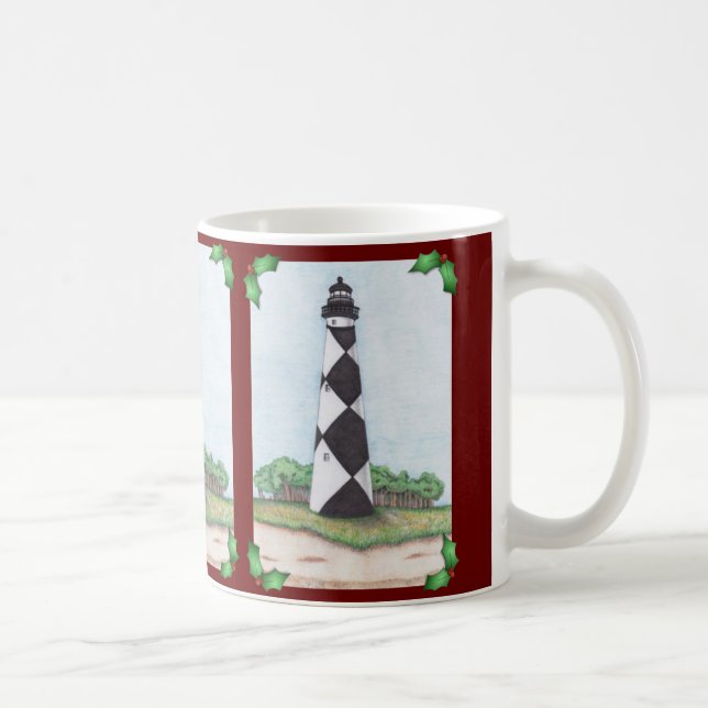 Cape Lookout Lighthouse Christmas Mug (Droite)