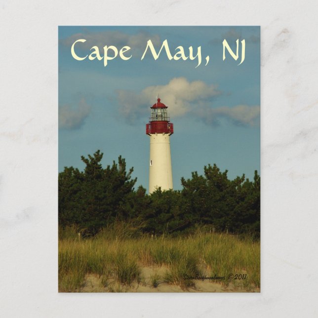Cape May Lighthouse carte de voeux/carte postale (Devant)