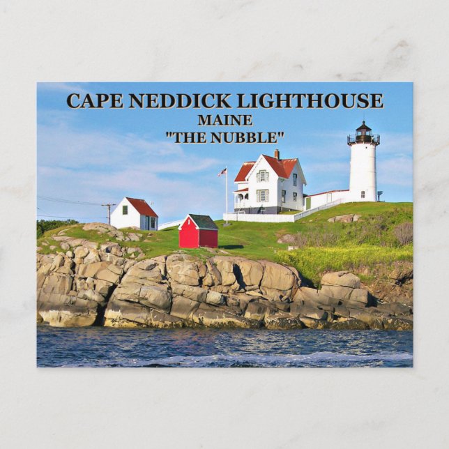 Cape Neddick Light "the Nubble", carte postale du  (Devant)