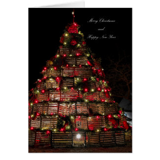 Cape Porpoise célèbre la carte de Noël pliée