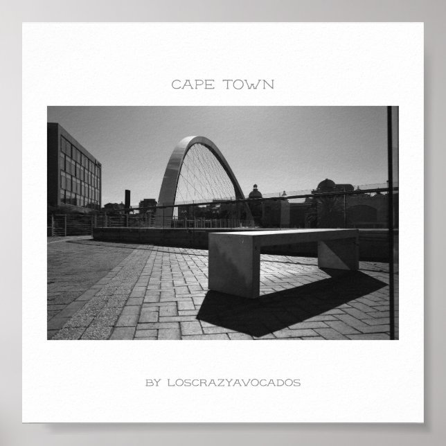 Cape Town Afrique du Sud City Architecture Poster (Devant)
