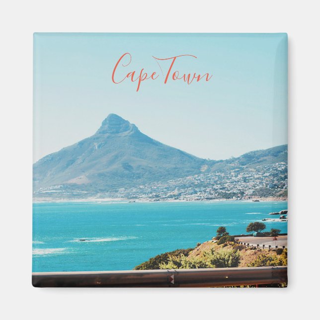 Cape Town Afrique du Sud Lion's Head Ocean Magnet (Devant)