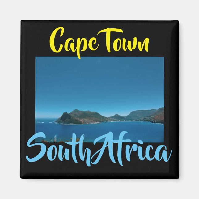 Cape Town Area Ocean Mountain View Magnet (Devant)