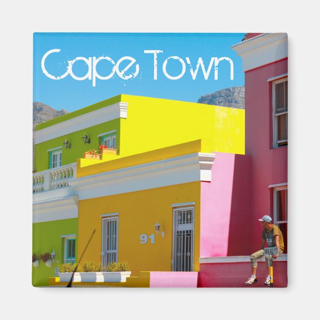 Cape Town Bo-Kaap Cityscape Magnet Afrique du Sud (Devant)