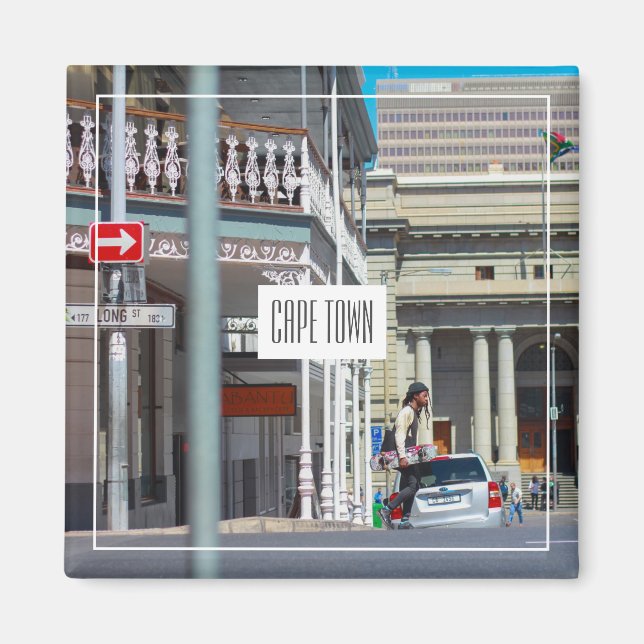 Cape Town Cityscape Street Magnet Afrique du Sud (Devant)