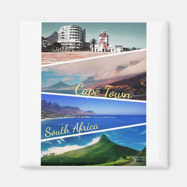 Cape Town Lion's Head Paysage Magnet (Devant)