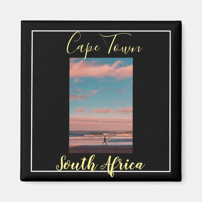 Cape Town Ocean Sunset View Magnet (Devant)