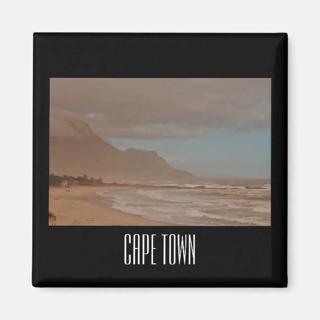 Cape Town Ocean Waves Beach Camps Bay Magnet (Devant)