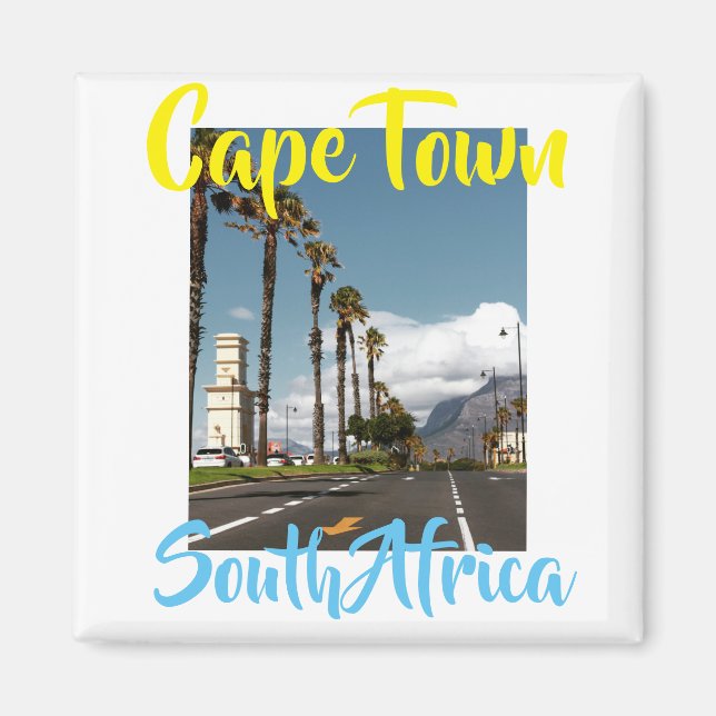 Cape Town Table Mountain City View Magnet (Devant)