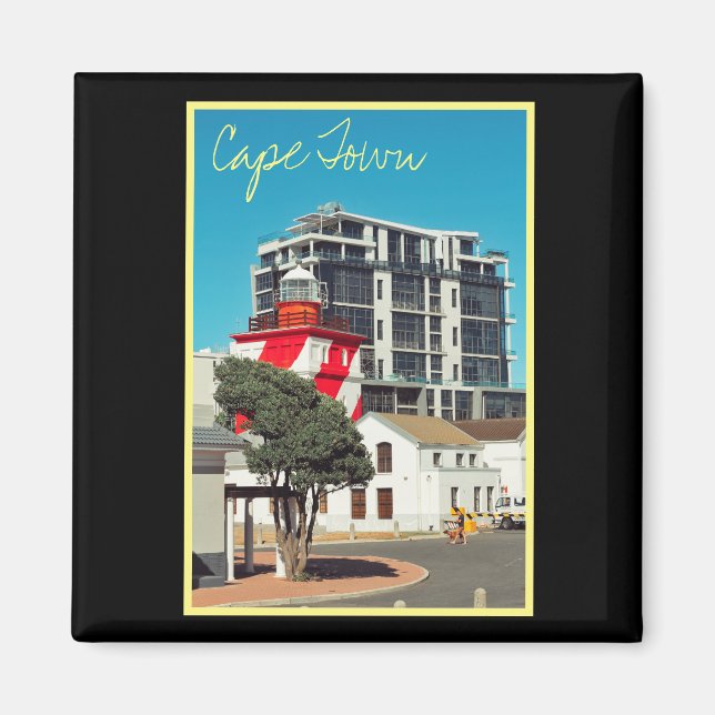 Cape Town ZA Afrique du Sud Lighthouse Magnet (Devant)