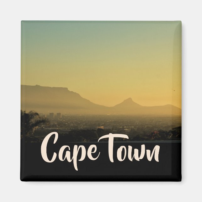 Cape Town ZA Afrique du Sud Table Mountain Magnet (Devant)