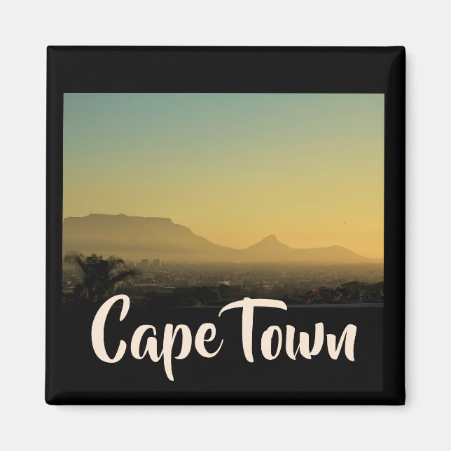 Cape Town ZA Afrique du Sud Table Mountain Magnet (Devant)