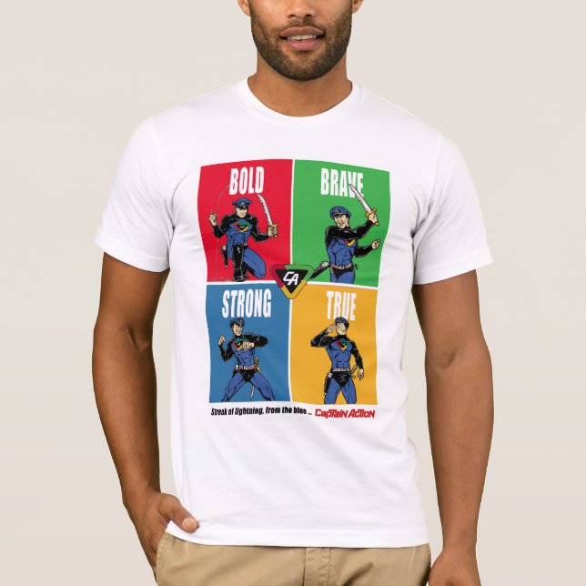Capitaine Action Bold Brave T-shirt (Devant)