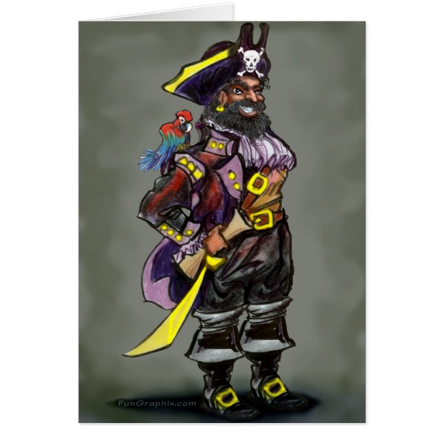 Capitaine Card de pirate (Devant)