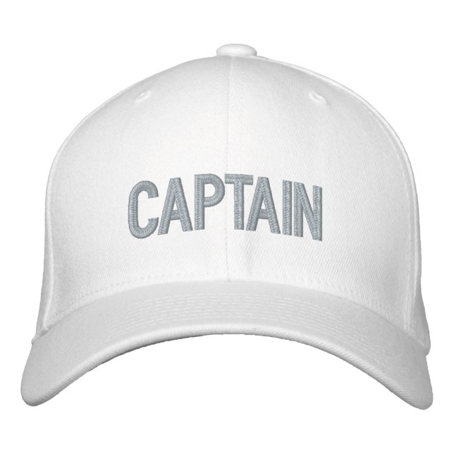 Capitaine casquette casquette brodé (Devant)