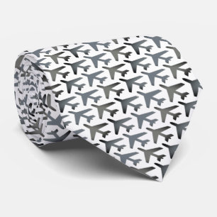 Capitaine d'avion Cravate Armani Smokey Grey & Whi