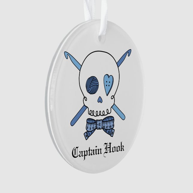 Capitaine Hook - crâne de crochet (bleu) (devant)