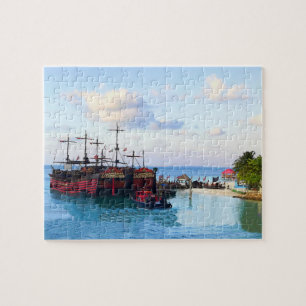 Capitaine Hook Pirate Ship, Cancun Jigsaw Puzzle P